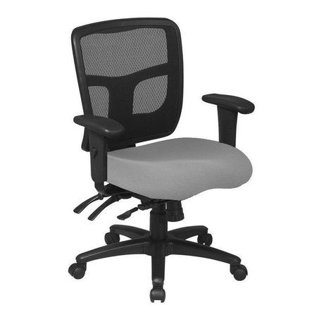 WE'RE IT Mesh it, Zapp Series Mesh Task Chair Seat Slide, Lumbar, Adjustable Arms/Back, Gray Seat/Black Frame MI1522-GRY
